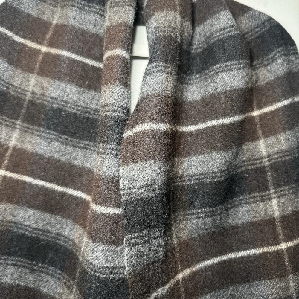 FIORI DI FIRENZE Wool SCRAF Tartan Plaid Italy 10